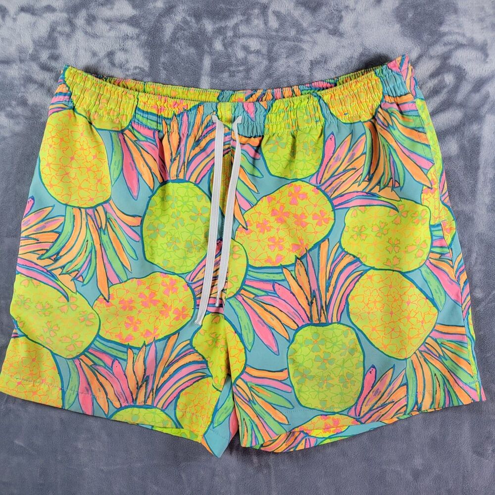 Chubbies Swim Shorts Men Size Large All‎ Over Print Pineapple
